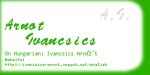 arnot ivancsics business card